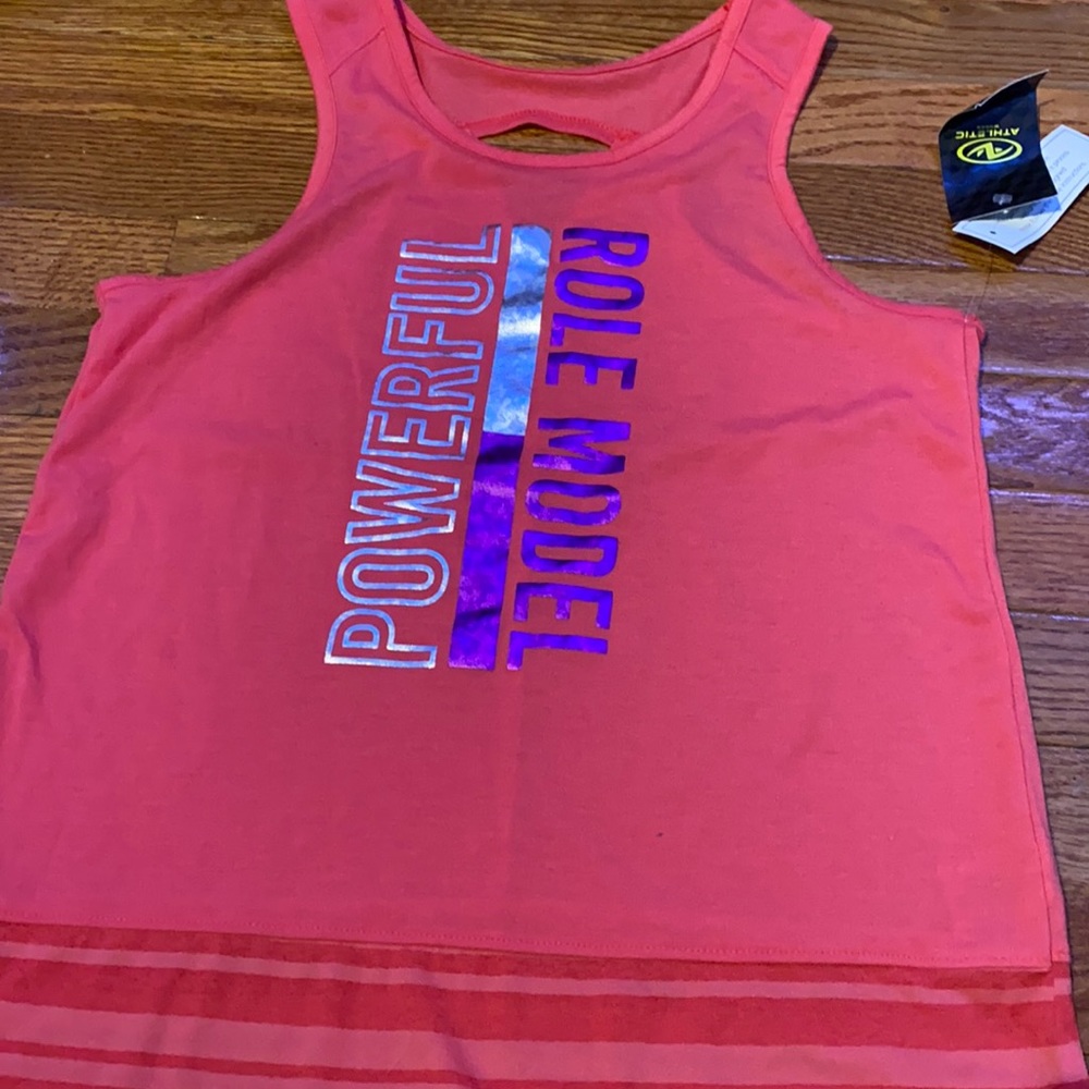 pink athletic top